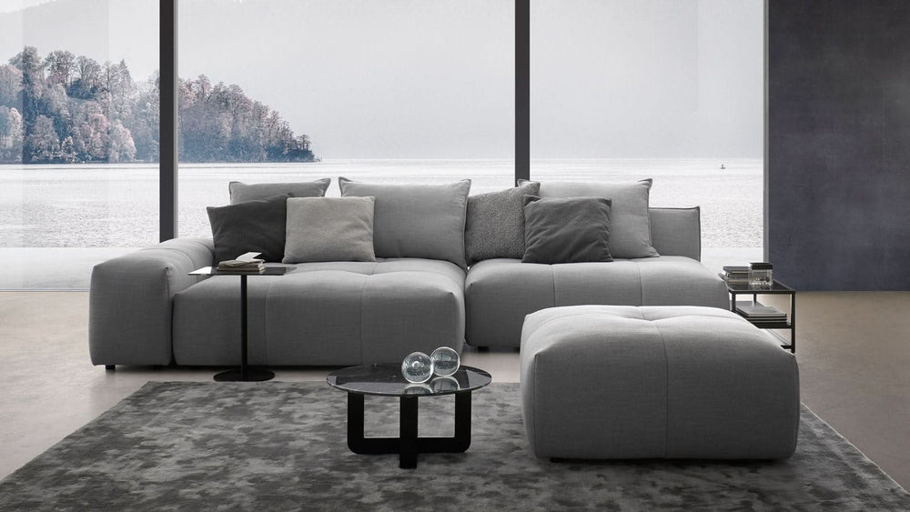 Palermo Sofa modular mit Hocker – Wohnbeispiel