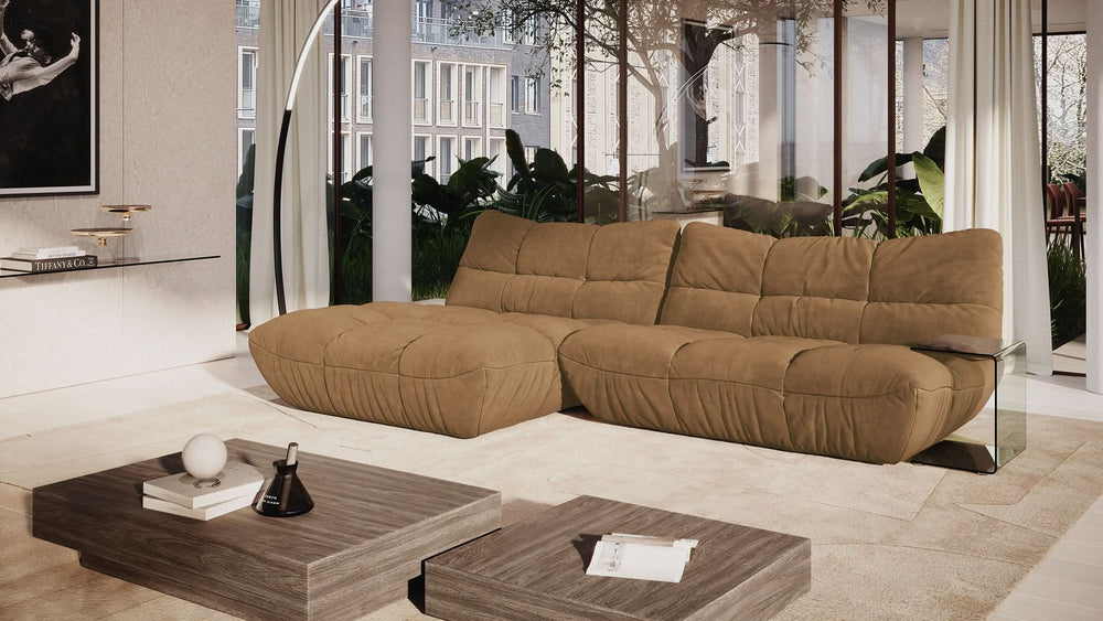 Pisa Sofa modular mit Recamiere – Wohnbeispiel