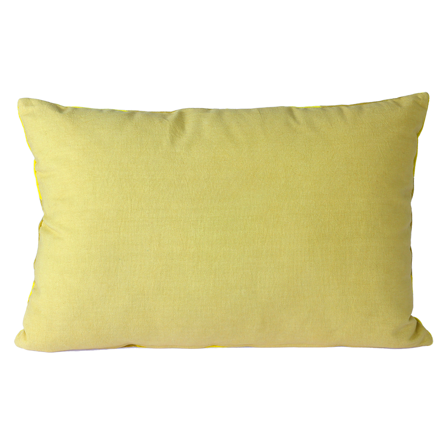 Gestreiftes Samtkissen