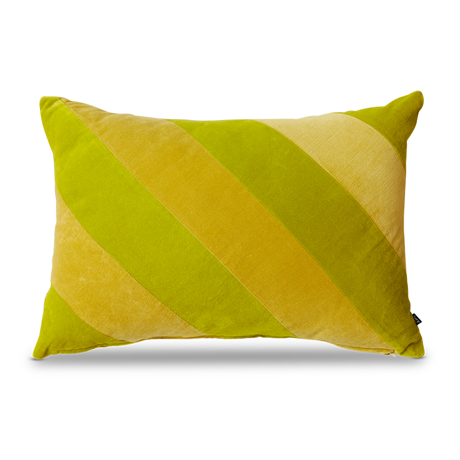 Gestreiftes Samtkissen