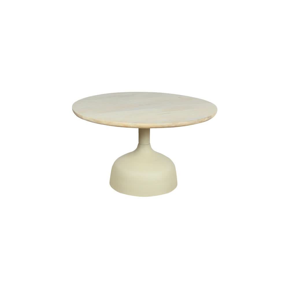 Ulvik Couchtisch Mangoholz/Glas, Gestell Metall