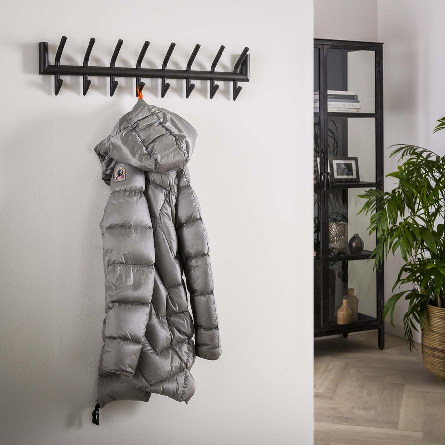 Garderobe 2x8 haken Rundrohr