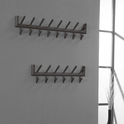 Garderobe 2x8 haken Rundrohr