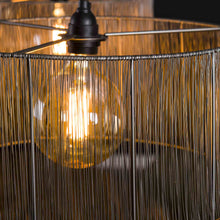 Hängelampe 2L stringshade metal