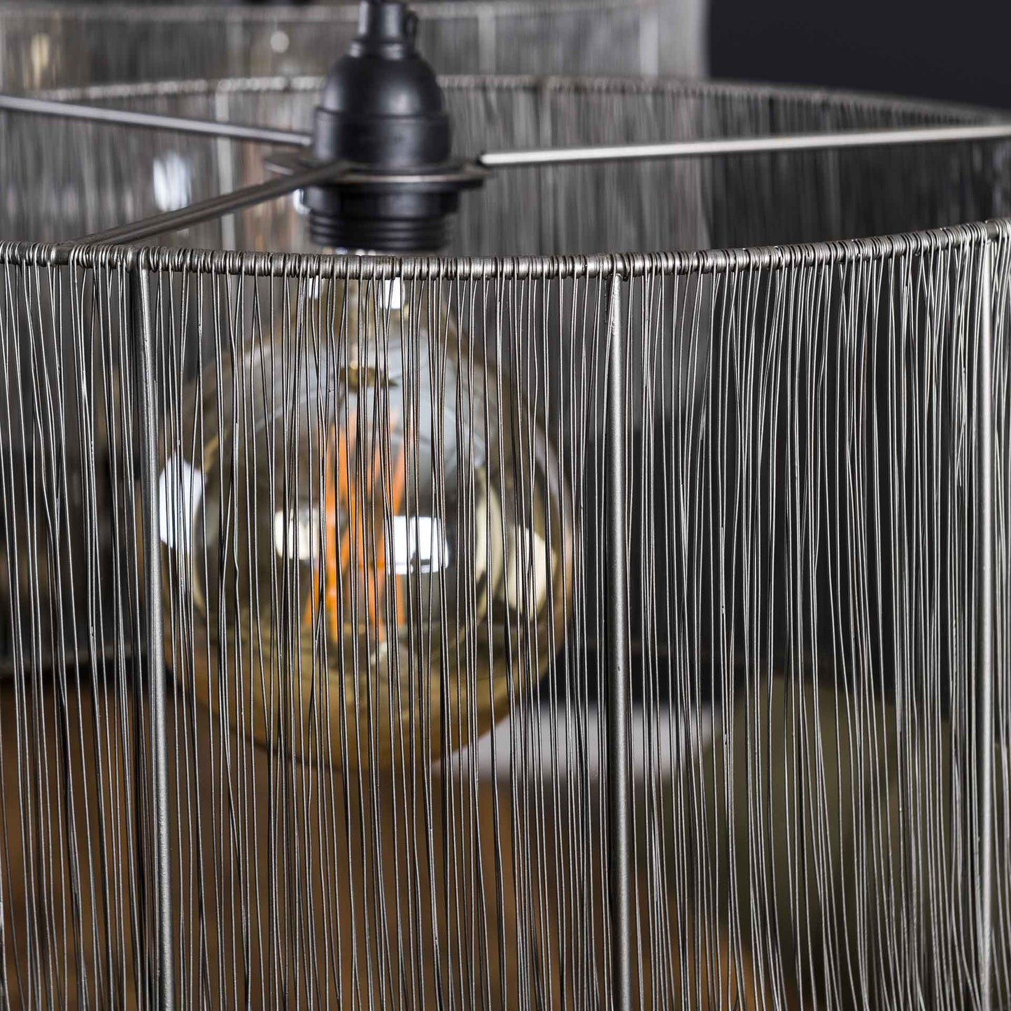 Hängelampe 2L stringshade metal