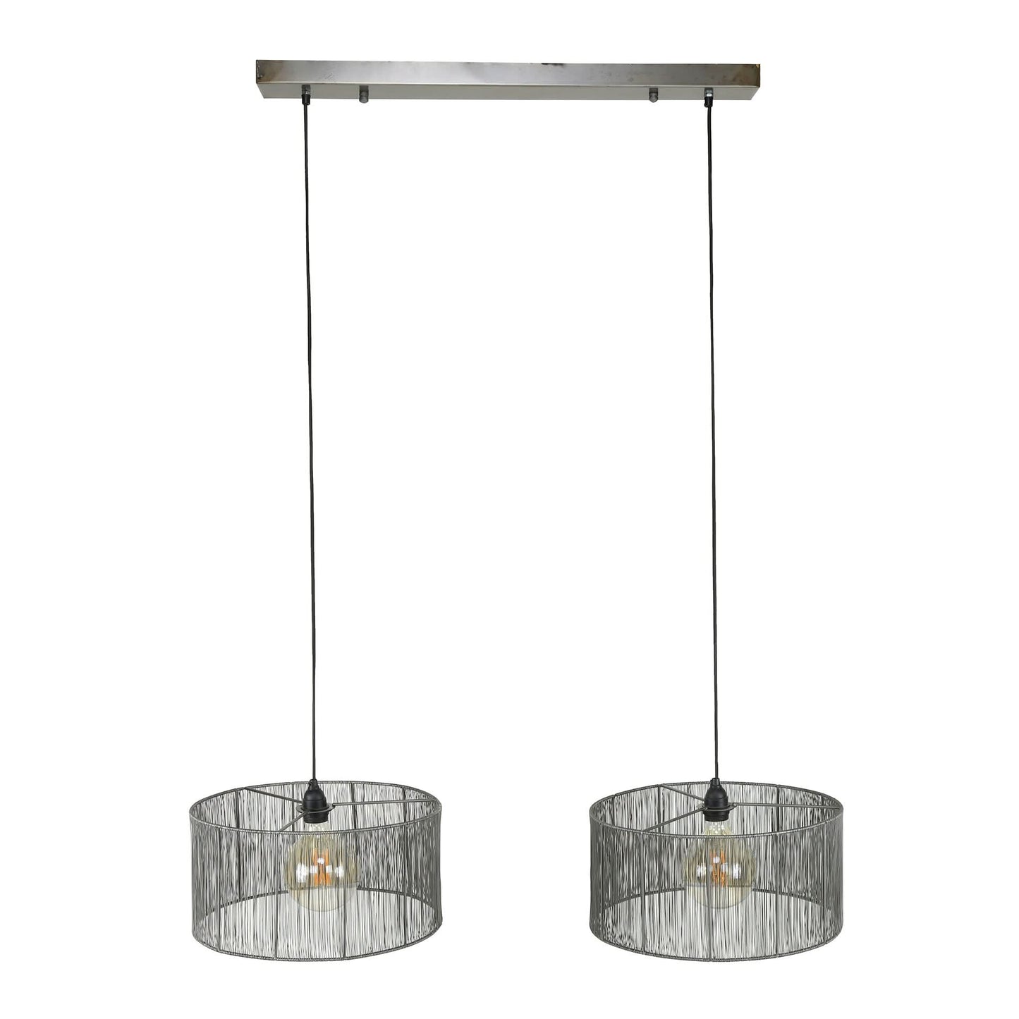 Hängelampe 2L stringshade metal
