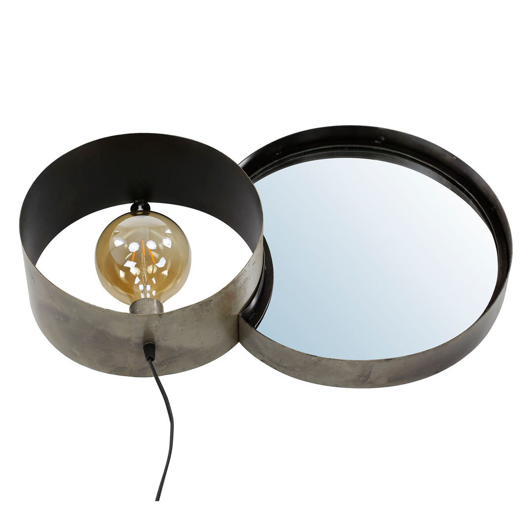 Wandlampe charger Spiegel + Lampe