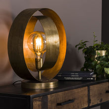 Tischlampe rotar / Altgold