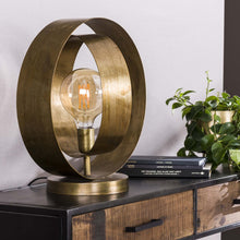 Tischlampe rotar / Altgold
