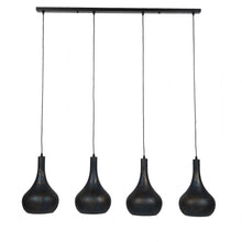 Hängelampe 4L Punsch Kegel / Schwarz-braun