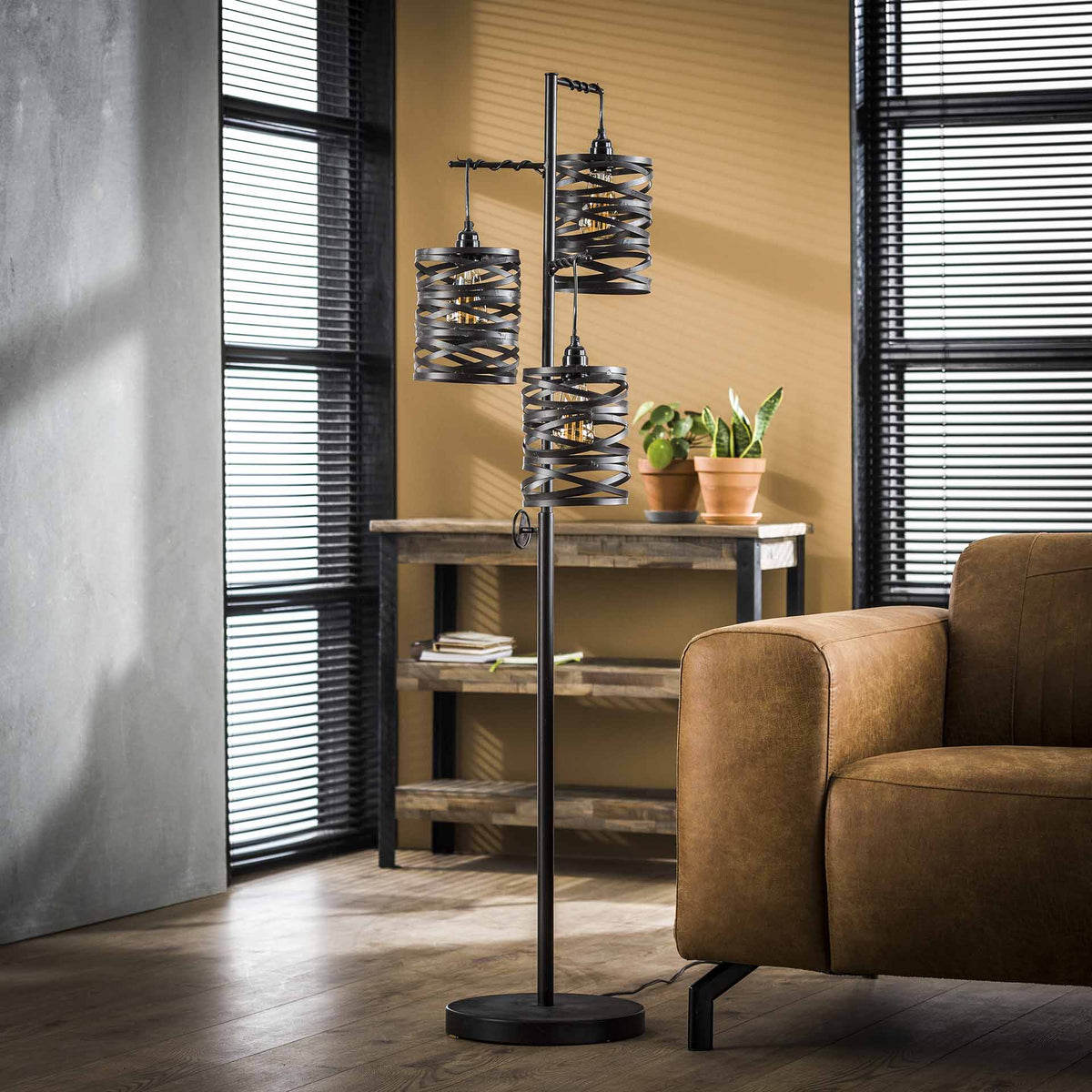 Stehlampe 3L Spindel – Slate grey – Ansicht 2