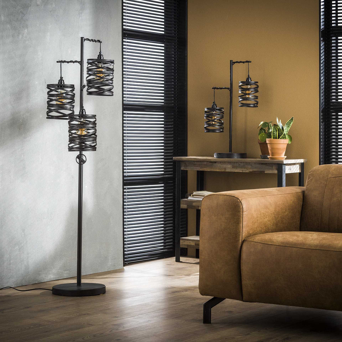 Stehlampe 3L Spindel – Slate grey – Ansicht 4