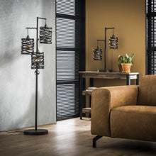 Stehlampe 3L Spindel  / Slate grey