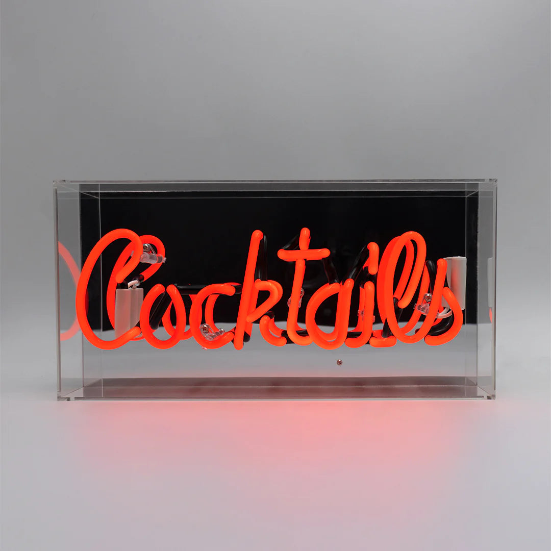 Cocktails - LED Neon Schild - Red