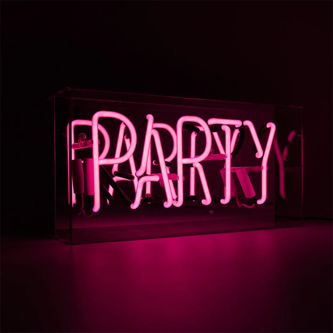 Party - LED Neon Schild - Pink