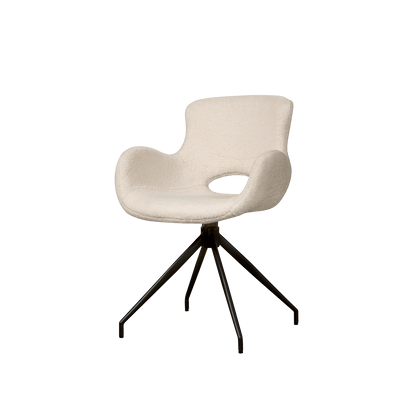 Campo Stuhl mit Armlehne Teddy White