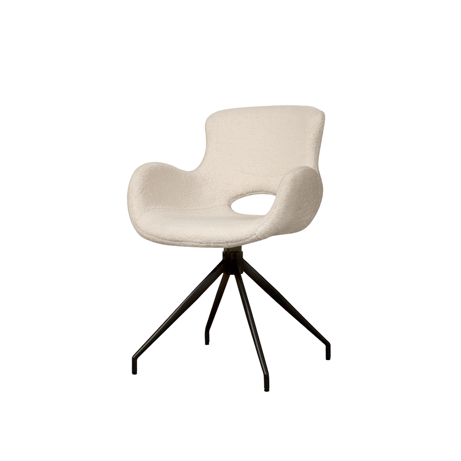 Campo Stuhl mit Armlehne Teddy White