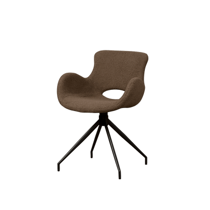 Campo Stuhl mit Armlehne Teddy Dark Brown