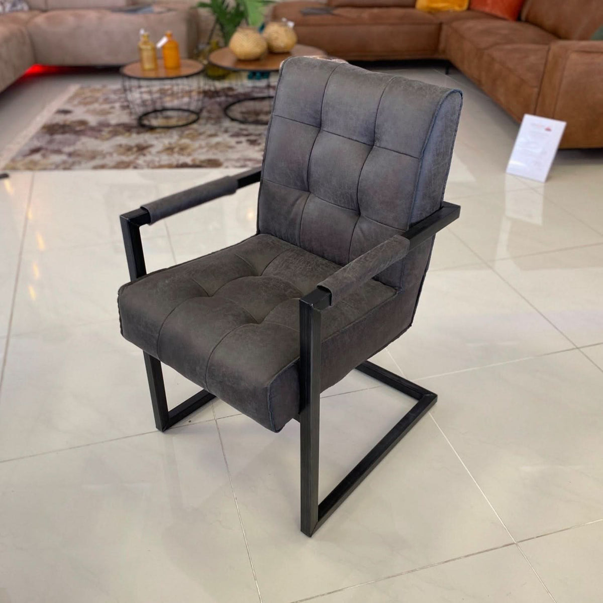 Jim mit Armlehne Dark Grey von Sofa4You