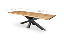 Esstisch Eiche - Rex - natürliche Baumkante