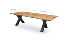 Esstisch Eiche - X Dick - Schweizer Kante