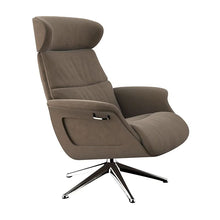 Clement Relaxsessel - Cord - Taupe Brown - separater Fußhocker