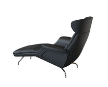 Clement Chaiselongue - Leder Omaha - Black
