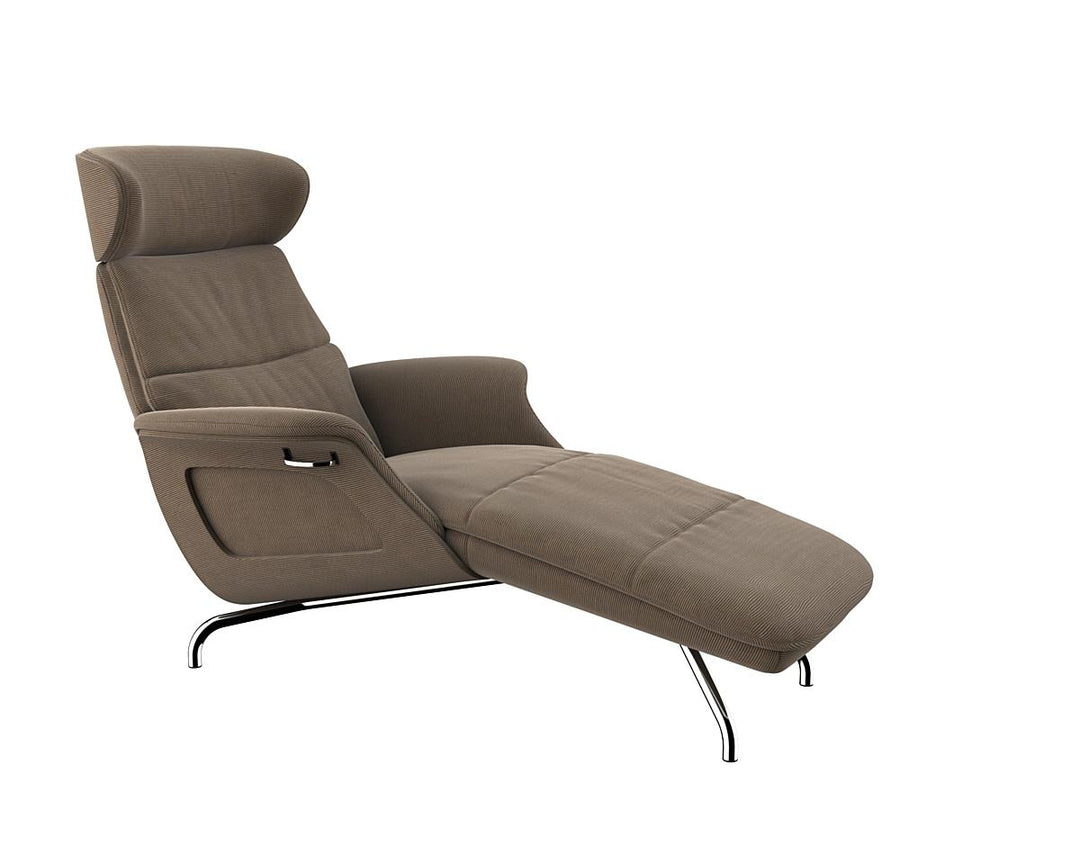 Clement Chaiselongue - Cord - Taupe Brown