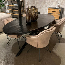 Esstisch Mango "Oval" - gerade Kante