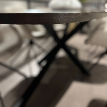 Esstisch Mango "Swiss Oliv" - gerade Kante