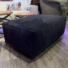 Petite Hocker, Breitcord, schwarz, Wunschmaß